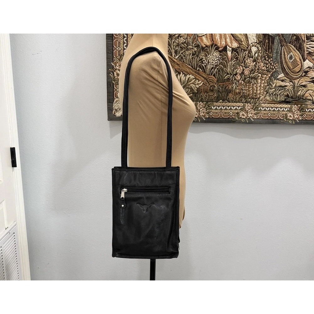 Canyon Outback Crossbody Bag Womens Small Black Leather Travel Shoulder Purse